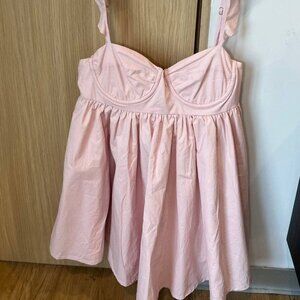 STELLA DALLAS MINI DRESS - PINK SIZE MEDIUM